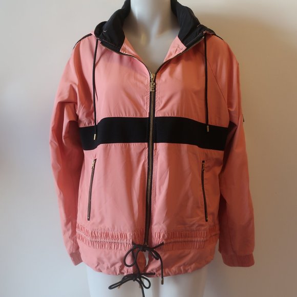 Womens Rei Nation Pink Black Hooded Full Zip Jacket XS * - Picture 3 of 9